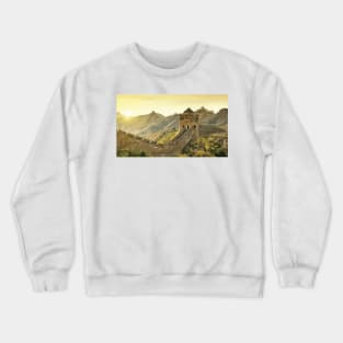 Great Wall of China Abstract Painting Crewneck Sweatshirt